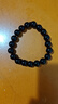 金石灵天然黑曜石手串男女款水晶手链海蓝宝五行补水佛珠转运珠生日礼物 黑曜石手链10毫米 实拍图