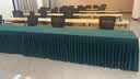 骆易家（Lorica） 会议桌桌布长方形长条室桌商务展会桌套罩简约绒布高级桌裙定制 奢雅-绿色（皇家立绒） 定制尺寸专拍【四面同等下垂】 实拍图