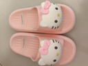 猪爸爸儿童拖鞋女童夏季2025新款室内防滑6-12岁三丽鸥宝宝亲子拖鞋粉38 实拍图