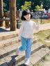 班喜迪女童牛仔裤夏季2026新款宝宝莱赛尔裤子夏装儿童休闲防蚊裤春秋款 蓝色 100 实拍图