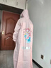 牧萌儿童雨衣带书包位男童女童女孩加长全身学生雨披 粉美人鱼 5XL 实拍图