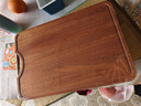 双枪乌金檀菜板 百年龄整木砧案板家用切菜食品抗菌防霉实木40*27*2.5 实拍图