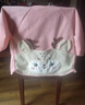 爱宝适儿童罩衣秋冬外穿衣宝宝吃饭围兜反穿衣婴儿防脏防溅衣粉色S250  实拍图