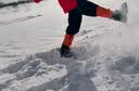 凌云鹤雪套防沙鞋套户外滑雪登山徒步防雪鞋套男女款沙漠防沙护腿鞋套 【橙色】M（建议37-39码） 实拍图