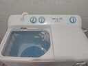 海尔（Haier）半自动双桶双缸洗衣机 12KG大容量  强力去污洗大件 一级能效家电国家补贴以旧换新 XPB120-81D2 实拍图