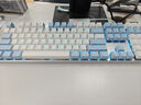 达尔优（dareu）EK815机械合金键盘 有线键盘 游戏键盘 108键单光 男生女生 电脑键盘  白色蓝色 青轴 实拍图