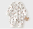 乖奇熊婴幼儿长袖连体衣服春秋季男女宝宝纯棉哈衣爬服家居服薄款睡内衣 实拍图