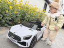 乐威普奔驰授权儿童电动车遥控四轮汽车宝宝礼物小孩玩具车可坐人摇摆车 实拍图