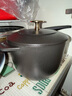 珐宝（staub）多功能珐琅铸铁锅家用煲汤焖烧炖炒锅奶锅汤锅炖锅烹饪锅具电磁炉 饭釜锅黑色【金色盖镝】 16cm 实拍图