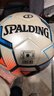 斯伯丁机缝5号标准足球耐磨柔软成人儿童训练比赛足球64-968Y 蓝/橘 实拍图