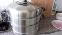 苏泊尔304不锈钢蒸锅三层加大蒸煮两用锅汤锅34cm电磁炉燃气通用SZ34B17 实拍图