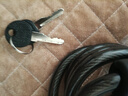 山地自行车锁防盗密码钢丝锁加粗固定钥匙锁抗剪单车装备配件折叠 钥匙锁-120cm-无锁架 实拍图