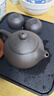 整套紫砂西施壶小套装功夫茶具泡茶壶带茶杯茶盘储排双用家用 紫砂茶具6件套（送配件） 实拍图