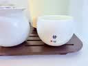 羊脂玉瓷品茗杯陶瓷茶杯功夫茶具日式龙蛋杯功夫单杯主人杯送礼 羊脂玉瓷主人杯-静心-140ml 实拍图