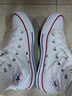 匡威（Converse）官方All Star经典帆布男女高帮休闲运动小白鞋101009 101009/白色 42 实拍图