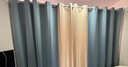 赫伊莎【窗帘+伸缩杆】窗帘免打孔安装一整套卧室门帘全遮光飘窗 深蓝(遮光99%左右) 【适合宽2.6～3.6米】帘5.4*2.5米高双开 实拍图