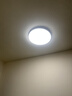 欧普照明（OPPLE）卧室吸顶灯具走廊灯过道灯阳台玄关灯简约小吸顶灯三防一体快装 全光谱【三档调光】48W/3100lm-纯白款 实拍图