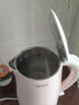 美的（Midea）电热水壶家用烧水壶泡茶0涂层食品级304不锈钢自动断电双层防烫全钢无缝1.5L大容量 MK-HJ1566 实拍图