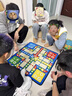 得力（deli）飞行棋地毯儿童玩具小学生棋类益智家庭亲子互动游戏垫 60*60cm 实拍图