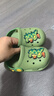 B.Duck小黄鸭童鞋儿童拖鞋男童透气洞洞鞋女童可爱家居鞋0954绿色20 实拍图