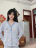 俞兆林月子服纯棉100%带胸垫产后哺乳睡衣全棉吸汗孕期孕妇家居服套装 NSWR-5165 【100%纯棉，吸湿透气】 L （建议100-110斤） 实拍图