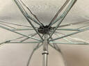 天堂伞伞内层银胶防晒太阳伞遮阳伞三折折叠晴雨伞两用伞336T银丝印 米黄色（银胶款336银丝印）8骨 实拍图