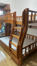 临稚胡桃木 儿童上下床实木高低床双层床上下铺床两层木床子母床 爬梯款 上铺宽1.15米下铺宽1.35米 实拍图