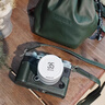摄侣富士xt5保护套xs20相机包xt30二代三代xt50皮套x100vi保护套xh2s底座xe5相机套xt20皮壳牛皮配件 XT5复古绿真皮保护套+垫肩牛皮肩带 实拍图