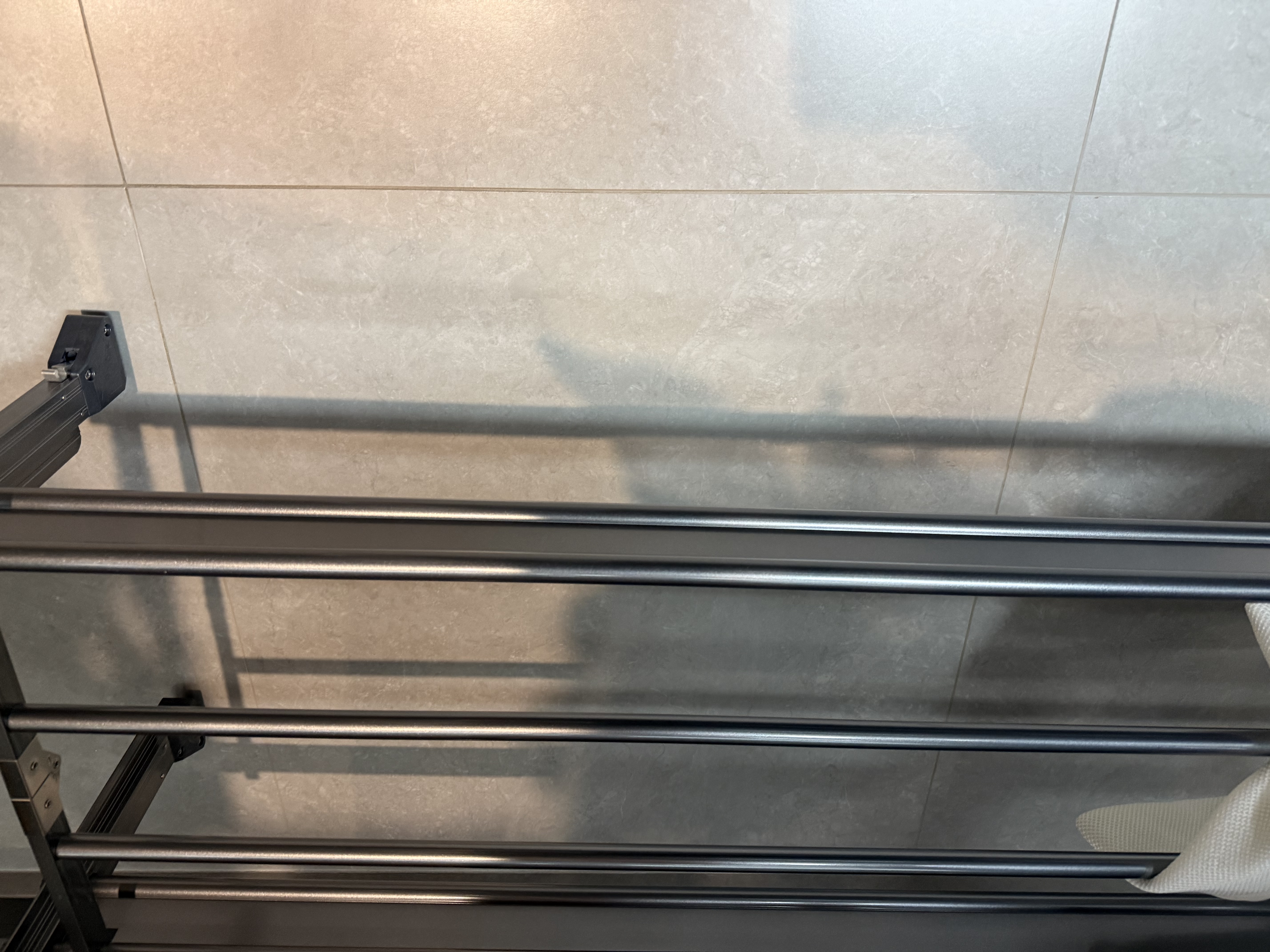 比人折叠晾衣架落地挂衣架挂衣服室内外阳台晾衣架杆晒被子神器晒衣架 【太空铝】深空灰-三档升降+大容量+可伸缩+万向轮 实拍图