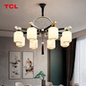 TCL照明 新中式吊灯客厅灯餐厅灯仿古国潮金玉满堂8头（球泡单发） 实拍图