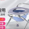 怡辉（YIHUI）坐便凳不锈钢可折叠简易移动马桶椅孕妇老人家用蹲厕坐便器       实拍图