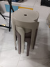 【热搜爆款】家用凳子加厚塑料可叠放摞叠餐桌板凳风车凳高圆凳 梓潼-4把装【可叠摞收纳】 实拍图