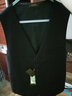 吉约蒙（G·MONS）西装马甲开衫男工装无袖男士马夹坎肩上班结婚修身男马甲商场同款 黑色 均码 54 实拍图