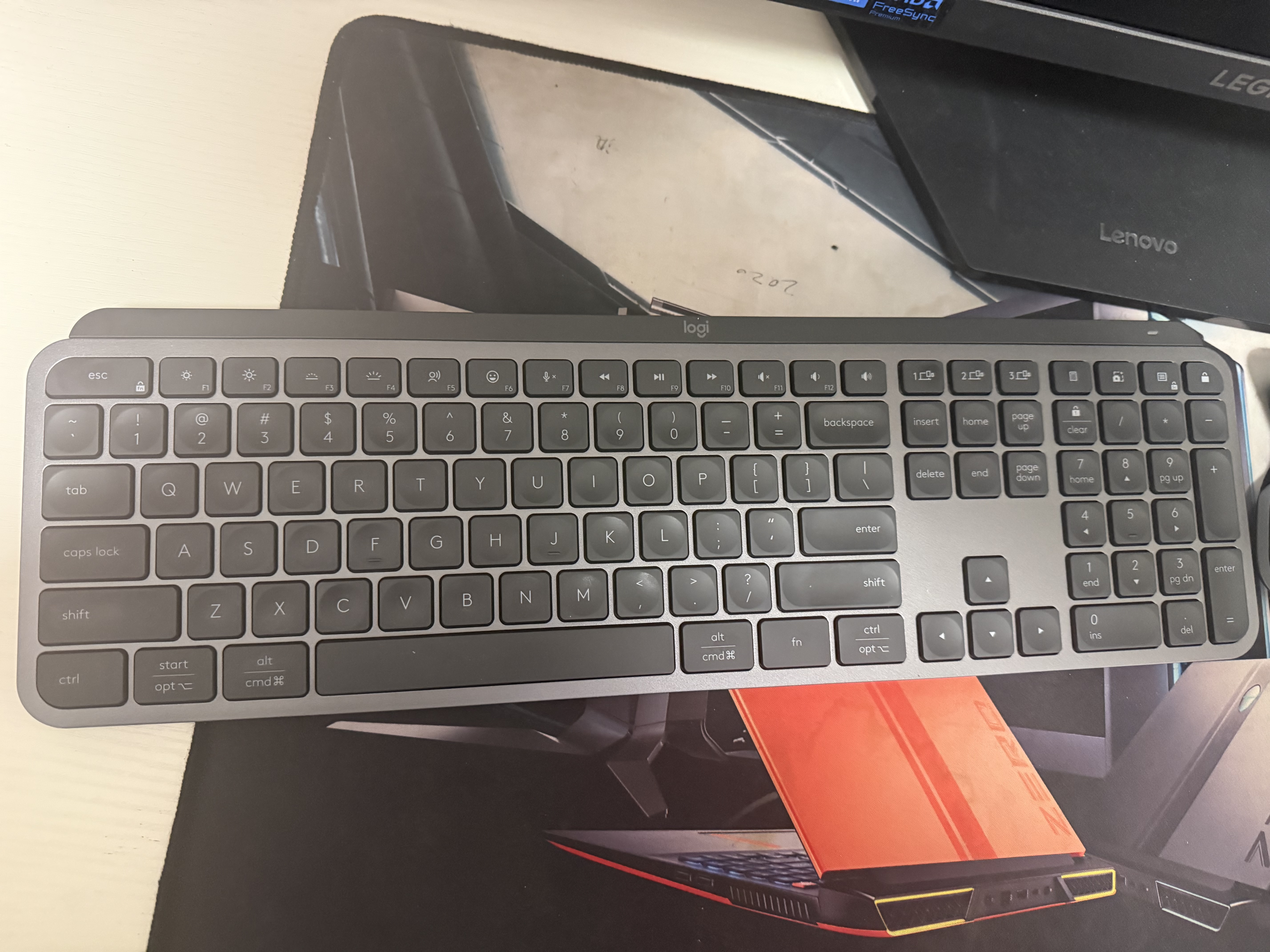 罗技（Logitech）无线键盘MX Keys S蓝牙键盘Keys升级版高端办公键盘无线键鼠套装全尺寸家用充电背光自定义108键 Keys S+Master4【黑色】 实拍图