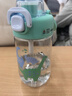 乐扣乐扣（LOCK&LOCK）儿童吸管杯学生塑料水杯户外手拎便携运动杯500ml绿色 实拍图