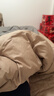 京东京造100%纯棉四件套 床上用品抑菌全棉床单被套200*230cm1.5/1.8米床 咖色 实拍图