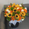 冉子花坊鲜花速递同城配送向日葵混搭抱抱桶玫瑰送爱人女友生日礼物真鲜花 抱抱桶混搭 实拍图