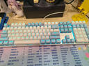 达尔优（dareu）EK815机械合金键盘 有线键盘 游戏键盘 108键单光 男生女生 电脑键盘  白色蓝色 青轴 实拍图