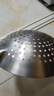 拜杰不锈钢漏勺厨师油鼓漏网抄瓢笊篱圆孔酒店食堂饭店商用大漏勺30cm 实拍图