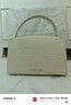 CHARLES&KEITH鳄鱼纹凯莉包手提斜挎婚包包女包生日礼物CK2-50270880-1 Ivory象牙色 S 实拍图