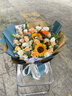 艾斯维娜鲜花速递向日葵混搭花束生日礼物全国同城配送 向日葵香槟韩式花束 实拍图