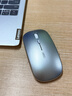 英菲克（INPHIC）M1无线鼠标可充电办公蓝牙三模电量显示静音便携适用于惠普华硕苹果IPAD笔记本电脑无限轻音 【无线-2.4G充电版-轻音按键】太空银 实拍图