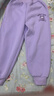 真维斯女童裤子春秋款儿童运动裤女孩春季洋气卫裤春装长裤新款时尚童装 紫 紫色洛米X 130 实拍图