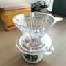 泰摩 冰瞳手冲咖啡滤杯 V60通用咖啡过滤器 滴滤咖啡过滤杯 标准版01号 1-2人份【透明滤杯】 实拍图