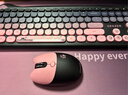 联想生态品牌异能者无线键鼠套装 轻音键盘鼠标长续航台式/小新适用 可爱女生礼物键盘鼠标黑莓粉KN520 实拍图