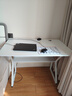 汤能优品电脑桌台式家用电竞游戏桌简约卧室书桌办公学习桌学生写字小桌子 【桌椅套装】暖白100CM+乳胶椅 实拍图