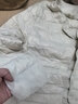 鸭鸭佟丽娅同款轻薄羽绒服女冬短款轻便冬季内胆保暖外套女装GF 米白 XL 实拍图
