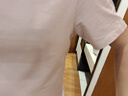 京东京造10A抗菌t恤男短袖t恤春季男女白小T休闲内搭打底衫橡皮粉M 实拍图