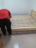 意米之恋 橡胶木实木床大板床1.5m*1.9m床+5cm椰棕床垫包安装DB-B04(套装) 实拍图