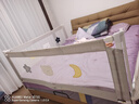 丸丫婴儿床围栏宝宝防摔床护栏床上床边防掉档板防护栏加高2.2米 卡其 实拍图